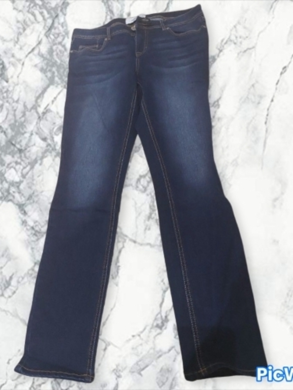 Jordache Dark Blue Straight Leg Jeans